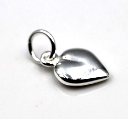 Sterling Silver 925 Solid Heart Pendant / Charm