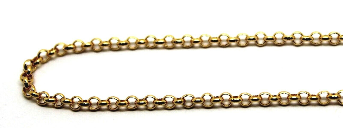 Genuine 9ct 9k Solid Yellow or Rose Gold 25cm Round Belcher Anklet