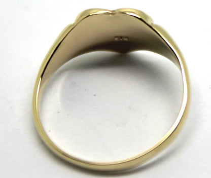 Genuine 9ct 9K 375 Yellow, Rose or White Gold Heart Signet Ring 265