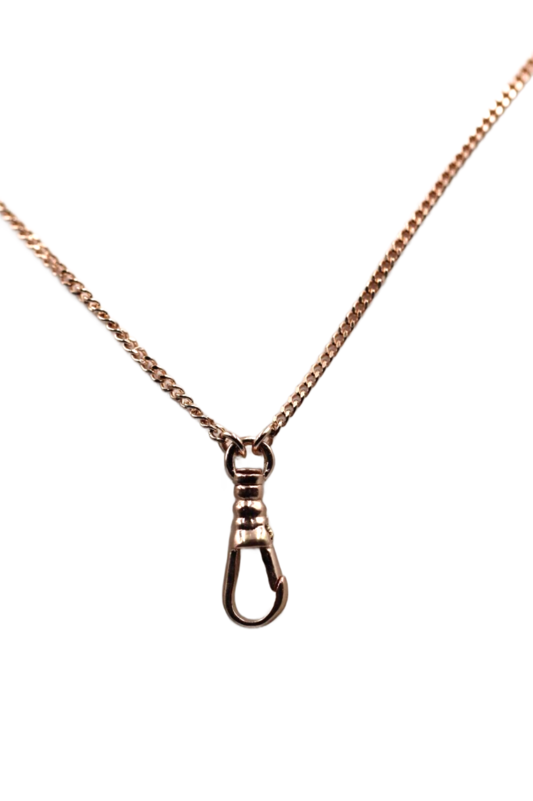 Genuine 9ct 9k Rose Gold Kerb Curb Chain Necklace 45cm + Swivel Clasp