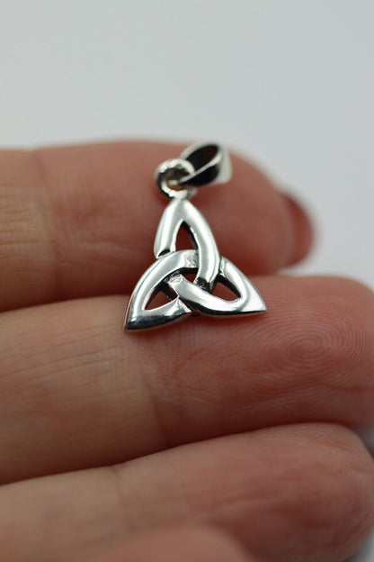 Genuine Sterling Silver 925 Celtic Knot Heart Pendant / Charm