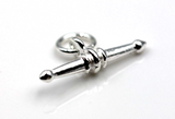 Genuine Sterling Silver Fancy T-Bar Links FOB for Necklace/Bracelet -Free post