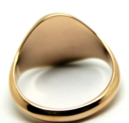 Size O / 7 Genuine 375 9kt 9ct Rose Gold Full Solid Heavy Signet Ring