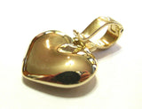 Kaedesigns, Genuine 9ct Heavy Full Solid Yellow, Rose or White Gold Heart Pendant With Enhancer