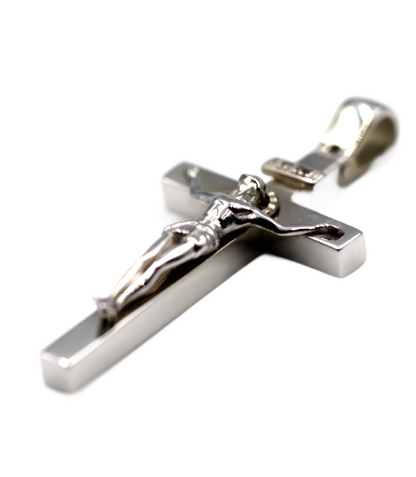 Genuine 14ct Yellow, Rose or White Gold Full Solid Heavy Crucifix Cross Pendant