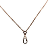 Genuine 9ct 9k Rose Gold Kerb Curb Chain Necklace 45cm + Swivel Clasp