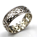 Genuine 9ct 9k Solid Yellow, Rose Or White Gold Large Celtic Ring In Your Size 223
