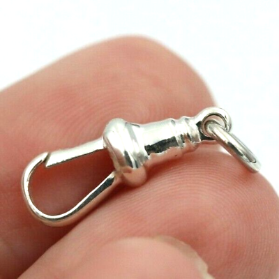 Kaedesigns Genuine New Solid Sterling Silver Albert Swivel Clasp 21mm kaedesigns-genuine-new-solid-sterling-silver-albert-swivel-clasp-21mm