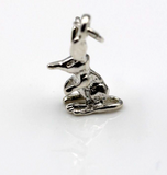 Genuine Sterling Silver Small Bilby Solid Pendant Charm *Free post