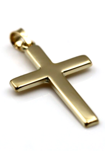 Genuine Hollow 9ct 9K Yellow Gold Cross Pendant 26mm x 15mm