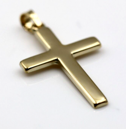 Genuine Hollow 9ct 9K Yellow Gold Cross Pendant 26mm x 15mm