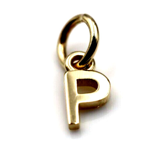 Kaedesigns, Genuine 9ct 9kt Genuine Tiny Very Small Yellow, Rose or White Gold Initial Pendant Charm P