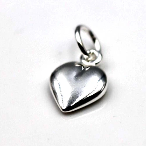 Sterling Silver 925 Solid Heart Pendant / Charm