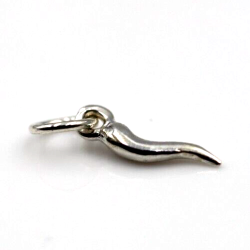 Genuine Sterling Silver 925 Small Tiny Lucky Horn Of Plenty Charm