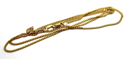 Genuine 9ct Yellow Gold Kerb Curb Chain Necklace 50cm 4.1 grams