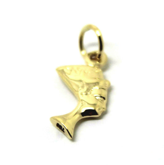 Kaedesigns, Genuine 18K Yellow, Rose or White Gold Small 3D Egyptian Nefertiti Charm