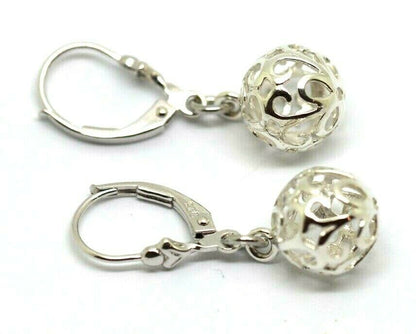 Genuine Sterling Silver Ball Earrings 10mm Continental Clip Earrings