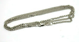 Genuine 9ct 9k White Gold Kerb Curb Chain Necklace 6 grams 50cm