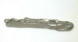 Genuine 9ct 9k White Gold Kerb Curb Chain Necklace 6 grams 50cm