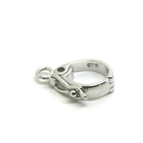 11mm x 8mm Small Sterling Silver 925 Enhancer Bail Clasp jump ring & safety latch