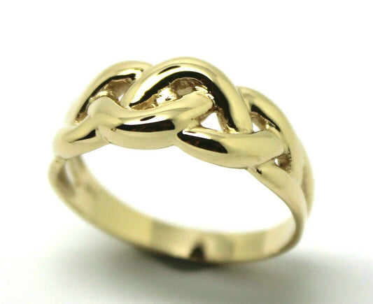 Genuine Solid 9ct White Or Rose Or Yellow Gold Celtic Knot Ring Choose Size