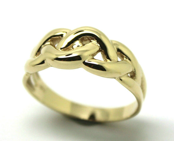 New Genuine Solid 9ct White Or Rose Or Yellow Gold Celtic Knot Ring Choose Size