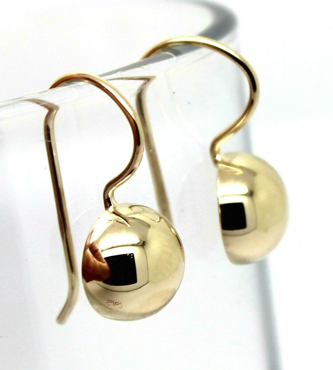 Kaedesigns New 9ct Solid Yellow, Rose Or White Gold 10mm Half Plain Ball Earrings