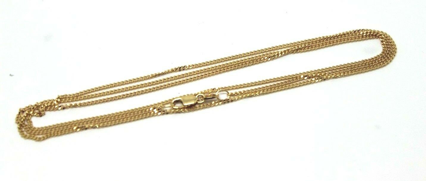 Genuine New 9k 9ct Yellow or Rose Gold Kerb Curb Chain Necklace 70cm