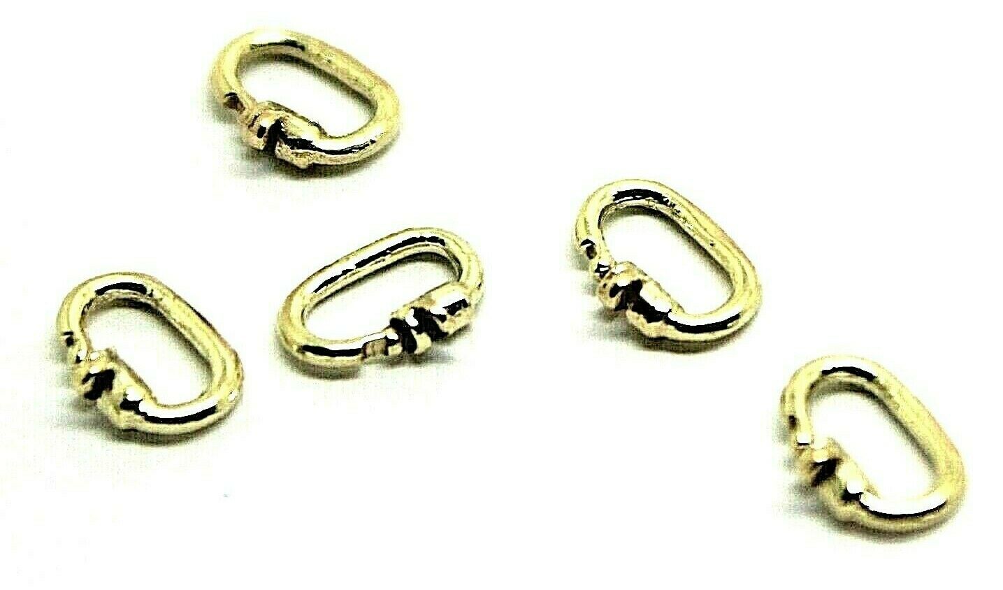 Kaedesigns, 9ct Yellow Gold 375 Or Sterling Silver 925 Link Lock Locks 5 Units