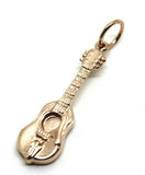 Kaedesigns Genuine 9ct Yellow or Rose or White Gold or Sterling Silver guitar Pendant or Charm