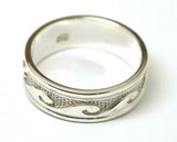 Size 13 / Z+ 1 Kaedesigns Genuine Genuine Sterling Silver 925 Surf Wave Ring