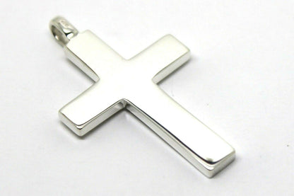 Genuine Solid Large Heavy Sterling Silver Huge Cross Pendant 6mm bale