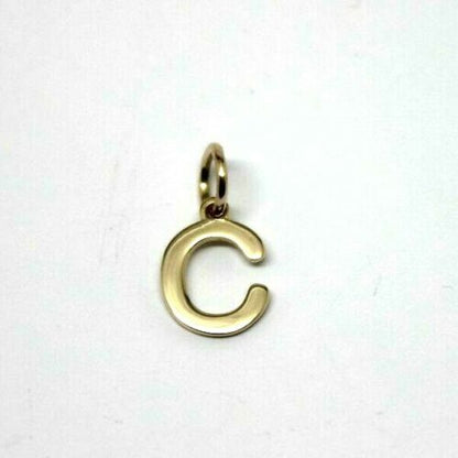 Kaedesigns, Genuine 9ct 9kt Genuine Solid Yellow, Rose or White Gold Initial Pendant C