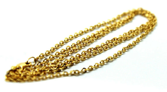 Genuine 9ct 9k Yellow or Rose Gold Belcher Chain Necklace 80cm Very Long 4.5grams