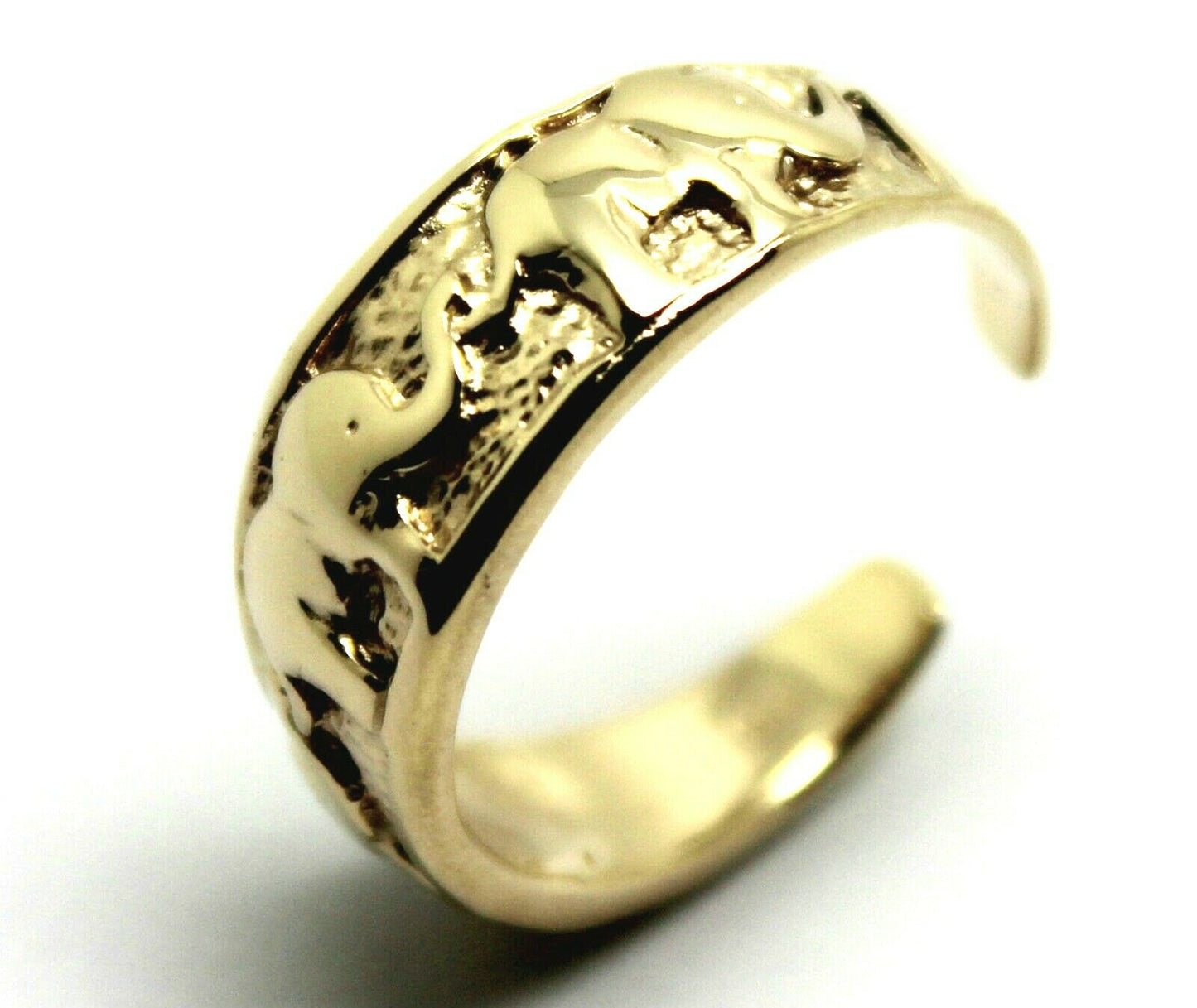 Kaedesigns Genuine 9ct 9kt Solid Yellow, Rose or White Gold Lucky Elephant Toe Ring