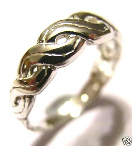 Kaedesigns Genuine Solid New Sterling Silver Fancy Celtic Swirl Ring 209