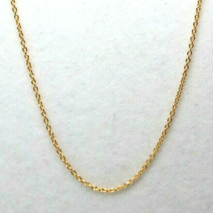 Genuine 18ct 750 Yellow Gold Belcher Cable Chain Necklace 50cm 2.3grams