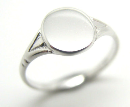 Kaedesigns New Genuine Size K Solid New 9ct Yellow, Rose or White Gold Oval Signet Ring