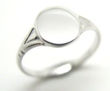 Kaedesigns New Genuine Size Q 1/2 Solid New 9ct Yellow, Rose or White Gold Oval Signet Ring