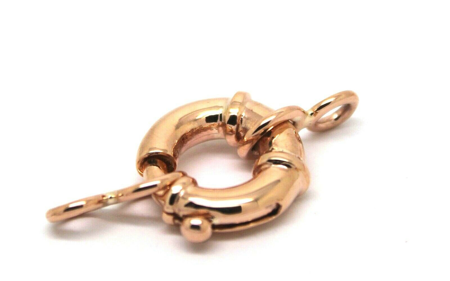 Genuine 9ct 9k 375 Large Rose Gold Bolt Ring Clasp With Ends 11mm, 13mm, 15mm, 18mm or 20mm