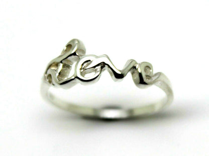 Kaedesigns New Size P Solid Sterling Silver Love Initial Ring