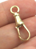 Genuine 9ct 9k Solid Yellow or Rose Gold Dog Clip Albert Swivel Clasp 22mm Large Size