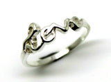 Kaedesigns New Size P Solid Sterling Silver Love Initial Ring