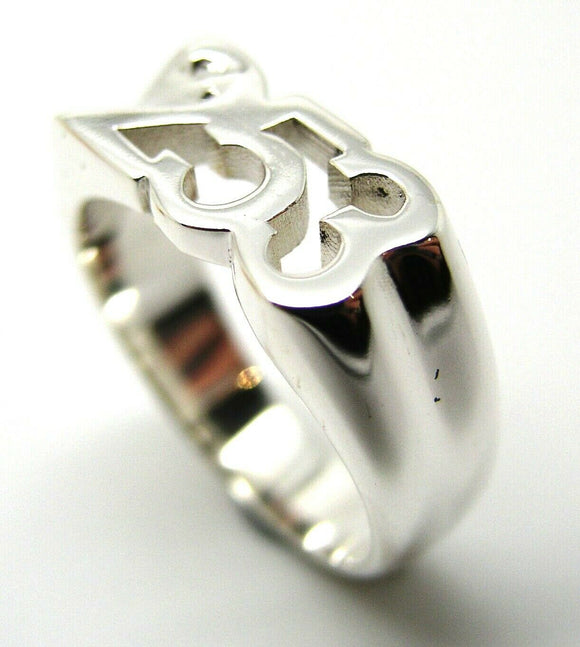 Kaedesigns, Custom Made Sterling Silver Large Ring With Your Choice Of 3 Numbers
