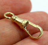 Genuine 9ct 9k Solid Yellow or Rose Gold Dog Clip Albert Swivel Clasp 22mm Large Size
