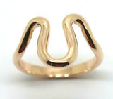Size Q Genuine Heavy 9ct 9kt Full Solid Yellow, Rose or White Gold Swirl Ring 270
