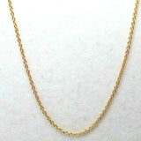Genuine 18ct 750 Yellow Gold Belcher Cable Chain Necklace 50cm 2.3grams