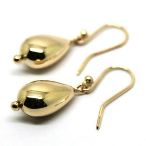 Genuine 9ct 9kt Solid Yellow, Rose or White Gold Tear Drop Teardrop Hook Earrings