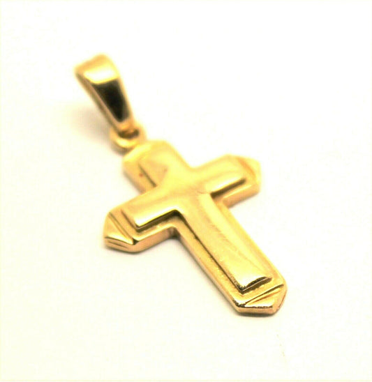 Kaedesigns New Genuine New 9ct 9K Yellow, Rose or White Gold Heavy Cross Pendant