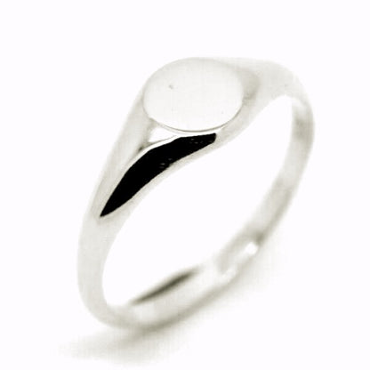 Kaedesigns New Size P New 9ct 9K Yellow, Rose or White Gold Round Signet Ring 7mm x 7mm